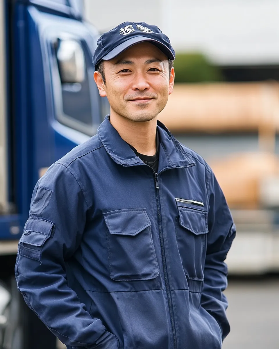 日本の配送ドライバー